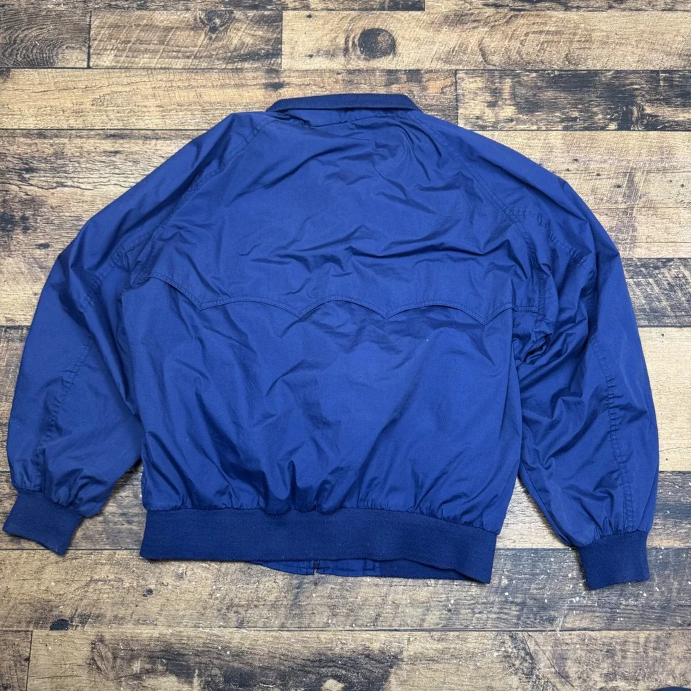 Vintage Towncraft Logo Jacket Blue Nylon Full Zip‎ Men's Outerwear Lined